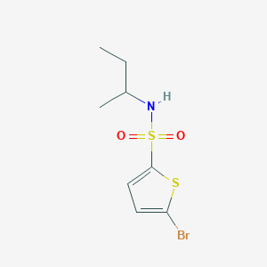 molecular formula C8H12BrNO2S2 B296829 5-bromo-N-(sec-butyl)-2-thiophenesulfonamide 