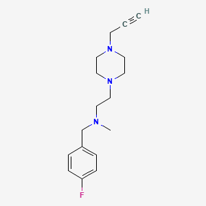 [(4-Fluorophenyl)methyl](methyl){2-[4-(prop-2-yn-1-yl)piperazin-1-yl]ethyl}amine