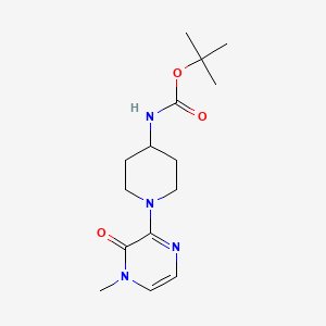 Tert-butyl [1-(4-methyl-3-oxo-3,4-dihydropyrazin-2-yl)piperidin-4-yl]carbamate