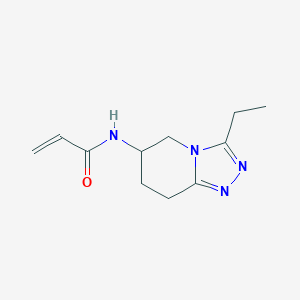 molecular formula C11H16N4O B2968306 N-(3-Ethyl-5,6,7,8-tetrahydro-[1,2,4]triazolo[4,3-a]pyridin-6-yl)prop-2-enamide CAS No. 2224407-79-6