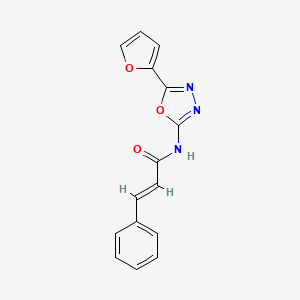 N-(5-(furan-2-yl)-1,3,4-oxadiazol-2-yl)cinnamamide