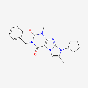 2-Benzyl-6-cyclopentyl-4,7-dimethylpurino[7,8-a]imidazole-1,3-dione