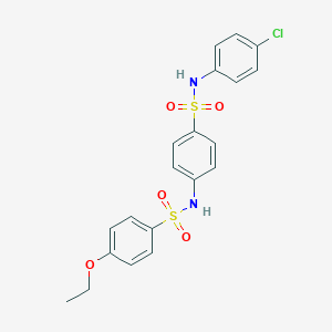 molecular formula C20H19ClN2O5S2 B296832 N-{4-[(4-chloroanilino)sulfonyl]phenyl}-4-ethoxybenzenesulfonamide 