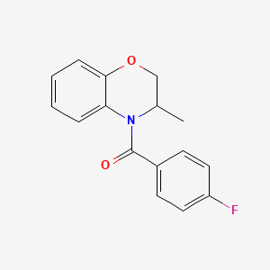 (4-fluorophenyl)(3-methyl-2,3-dihydro-4H-1,4-benzoxazin-4-yl)methanone