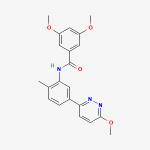 3,5-dimethoxy-N-(5-(6-methoxypyridazin-3-yl)-2-methylphenyl)benzamide