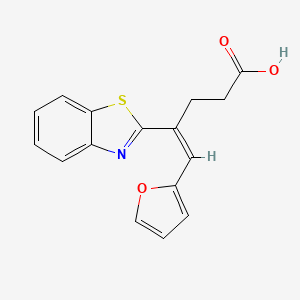 4-(1,3-Benzothiazol-2-yl)-5-(furan-2-yl)pent-4-enoic acid
