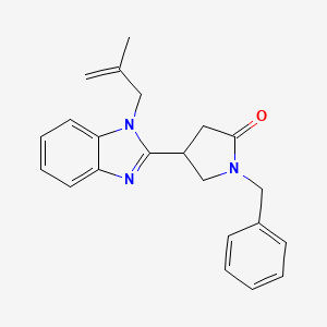 1-benzyl-4-(1-(2-methylallyl)-1H-benzo[d]imidazol-2-yl)pyrrolidin-2-one