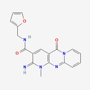N-(2-furylmethyl)(2-imino-1-methyl-5-oxo(1,6-dihydropyridino[1,2-a]pyridino[2, 3-d]pyrimidin-3-yl))carboxamide