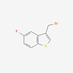 molecular formula C9H6BrFS B2968351 3-Bromomethyl-5-fluoro-benzo[b]thiophene CAS No. 17512-59-3