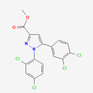 methyl 1-(2,4-dichlorophenyl)-5-(3,4-dichlorophenyl)-1H-pyrazole-3-carboxylate