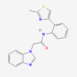 2-(1H-benzo[d]imidazol-1-yl)-N-(2-(2-methylthiazol-4-yl)phenyl)acetamide