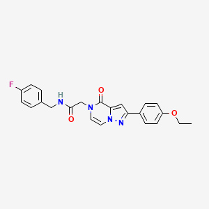2-[2-(4-ethoxyphenyl)-4-oxopyrazolo[1,5-a]pyrazin-5(4H)-yl]-N-(4-fluorobenzyl)acetamide