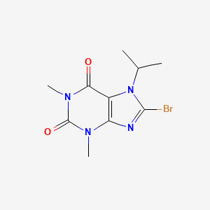 molecular formula C10H13BrN4O2 B2968388 8-Bromo-7-isopropyl-1,3-dimethyl-3,7-dihydro-1H-purine-2,6-dione CAS No. 368840-60-2