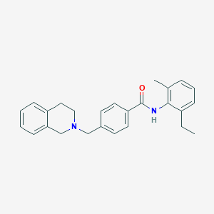 molecular formula C26H28N2O B296839 4-(3,4-dihydro-2(1H)-isoquinolinylmethyl)-N-(2-ethyl-6-methylphenyl)benzamide 