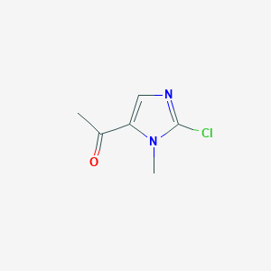 molecular formula C6H7ClN2O B2968390 1-(2-氯-1-甲基-1H-咪唑-5-基)乙烷-1-酮 CAS No. 2026010-61-5