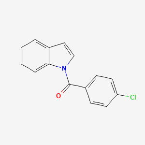 molecular formula C15H10ClNO B2968405 (4-氯苯基)(1H-吲哚-1-基)甲苯酮 CAS No. 27076-50-2