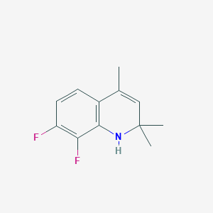 molecular formula C12H13F2N B2968406 7,8-Difluoro-2,2,4-trimethyl-1H-quinoline CAS No. 1260761-71-4
