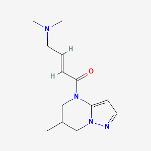 (E)-4-(Dimethylamino)-1-(6-methyl-6,7-dihydro-5H-pyrazolo[1,5-a]pyrimidin-4-yl)but-2-en-1-one