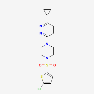 3-(4-((5-Chlorothiophen-2-yl)sulfonyl)piperazin-1-yl)-6-cyclopropylpyridazine