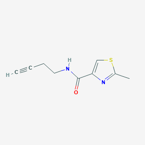 molecular formula C9H10N2OS B2968439 N-(丁-3-炔-1-基)-2-甲基噻唑-4-甲酰胺 CAS No. 1351589-02-0