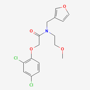 2-(2,4-dichlorophenoxy)-N-(furan-3-ylmethyl)-N-(2-methoxyethyl)acetamide
