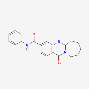 5-methyl-12-oxo-N-phenyl-5,5a,6,7,8,9,10,12-octahydroazepino[2,1-b]quinazoline-3-carboxamide
