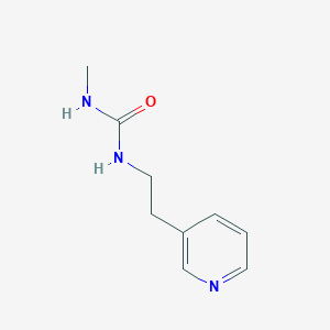 molecular formula C9H13N3O B2968460 3-甲基-1-[2-(吡啶-3-基)乙基]脲 CAS No. 1599555-19-7