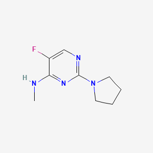 5-fluoro-N-methyl-2-(pyrrolidin-1-yl)pyrimidin-4-amine