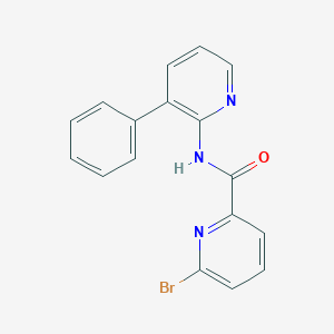 molecular formula C17H12BrN3O B2968511 6-Bromo-N-(3-phenylpyridin-2-yl)pyridine-2-carboxamide CAS No. 2305454-03-7