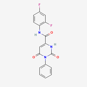 N-(2,4-difluorophenyl)-6-hydroxy-2-oxo-1-phenyl-1,2-dihydro-4-pyrimidinecarboxamide