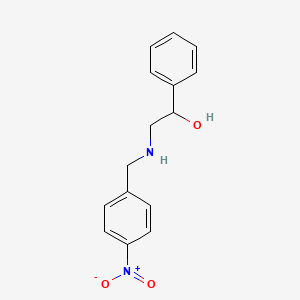 2-{[(4-Nitrophenyl)methyl]amino}-1-phenylethan-1-ol