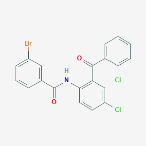 molecular formula C20H12BrCl2NO2 B2968547 3-溴-N-[4-氯-2-(2-氯苯甲酰)苯基]苯甲酰胺 CAS No. 315194-47-9