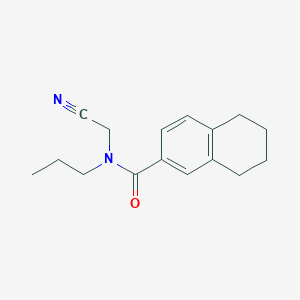 molecular formula C16H20N2O B2968571 N-(cyanomethyl)-N-propyl-5,6,7,8-tetrahydronaphthalene-2-carboxamide CAS No. 1389302-96-8
