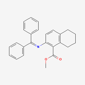 molecular formula C25H23NO2 B2968576 Methyl 2-((diphenylmethylene)amino)-5,6,7,8-tetrahydronaphthalene-1-carboxylate CAS No. 900492-90-2