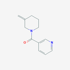 molecular formula C12H14N2O B2968590 3-(3-Methylidenepiperidine-1-carbonyl)pyridine CAS No. 2097884-50-7