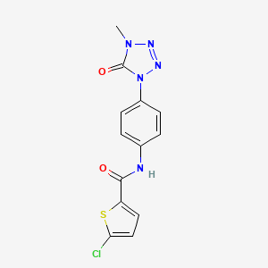 5-chloro-N-(4-(4-methyl-5-oxo-4,5-dihydro-1H-tetrazol-1-yl)phenyl)thiophene-2-carboxamide