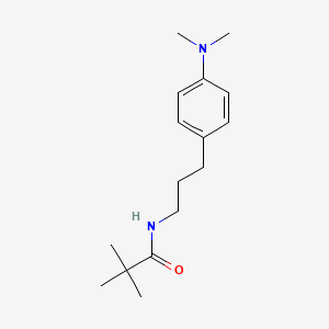 molecular formula C16H26N2O B2968610 N-{3-[4-(dimethylamino)phenyl]propyl}-2,2-dimethylpropanamide CAS No. 953383-40-9