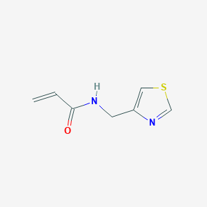 molecular formula C7H8N2OS B2968618 N-(1,3-thiazol-4-ylmethyl)prop-2-enamide CAS No. 1341962-39-7