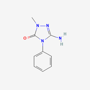 molecular formula C9H10N4O B2968620 3-氨基-1-甲基-4-苯基-1H-1,2,4-三唑-5(4H)-酮 CAS No. 3190-32-7