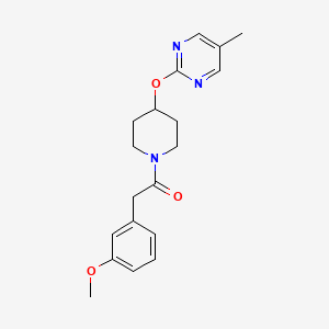 2-(3-Methoxyphenyl)-1-[4-(5-methylpyrimidin-2-yl)oxypiperidin-1-yl]ethanone