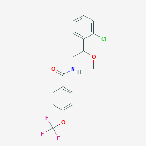 molecular formula C17H15ClF3NO3 B2968648 N-(2-(2-chlorophenyl)-2-methoxyethyl)-4-(trifluoromethoxy)benzamide CAS No. 1795420-14-2