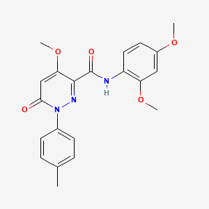 N-(2,4-dimethoxyphenyl)-4-methoxy-1-(4-methylphenyl)-6-oxopyridazine-3-carboxamide