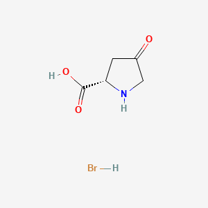 molecular formula C5H8BrNO3 B2968670 4-keto-L-proline hydrobromide CAS No. 75776-67-9
