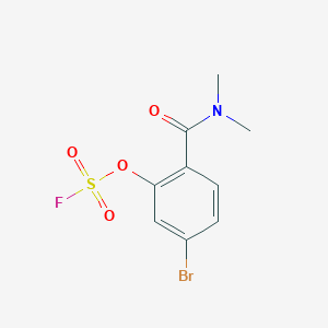 molecular formula C9H9BrFNO4S B2968675 4-Bromo-1-(dimethylcarbamoyl)-2-fluorosulfonyloxybenzene CAS No. 2411299-50-6