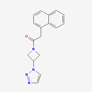 1-(3-(1H-1,2,3-triazol-1-yl)azetidin-1-yl)-2-(naphthalen-1-yl)ethanone