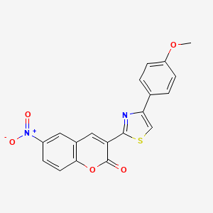 3-(4-(4-methoxyphenyl)thiazol-2-yl)-6-nitro-2H-chromen-2-one