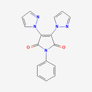 1-Phenyl-3,4-di(pyrazol-1-yl)pyrrole-2,5-dione