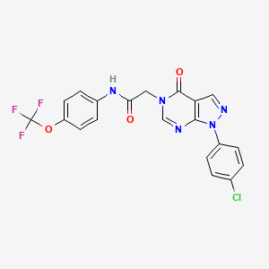 2-(1-(4-chlorophenyl)-4-oxo-1H-pyrazolo[3,4-d]pyrimidin-5(4H)-yl)-N-(4-(trifluoromethoxy)phenyl)acetamide
