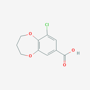 9-chloro-3,4-dihydro-2H-1,5-benzodioxepine-7-carboxylic acid