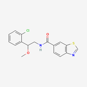 N-(2-(2-chlorophenyl)-2-methoxyethyl)benzo[d]thiazole-6-carboxamide